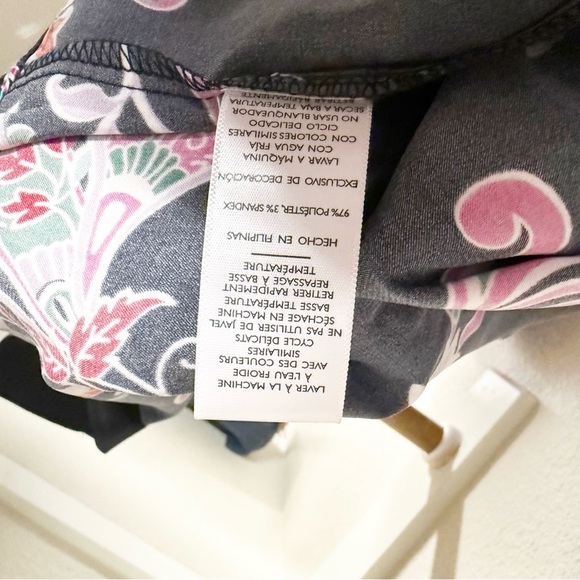 NEW N Natori Jaipur Long Robe Black Multi XL NWOT - Picture 5 of 6